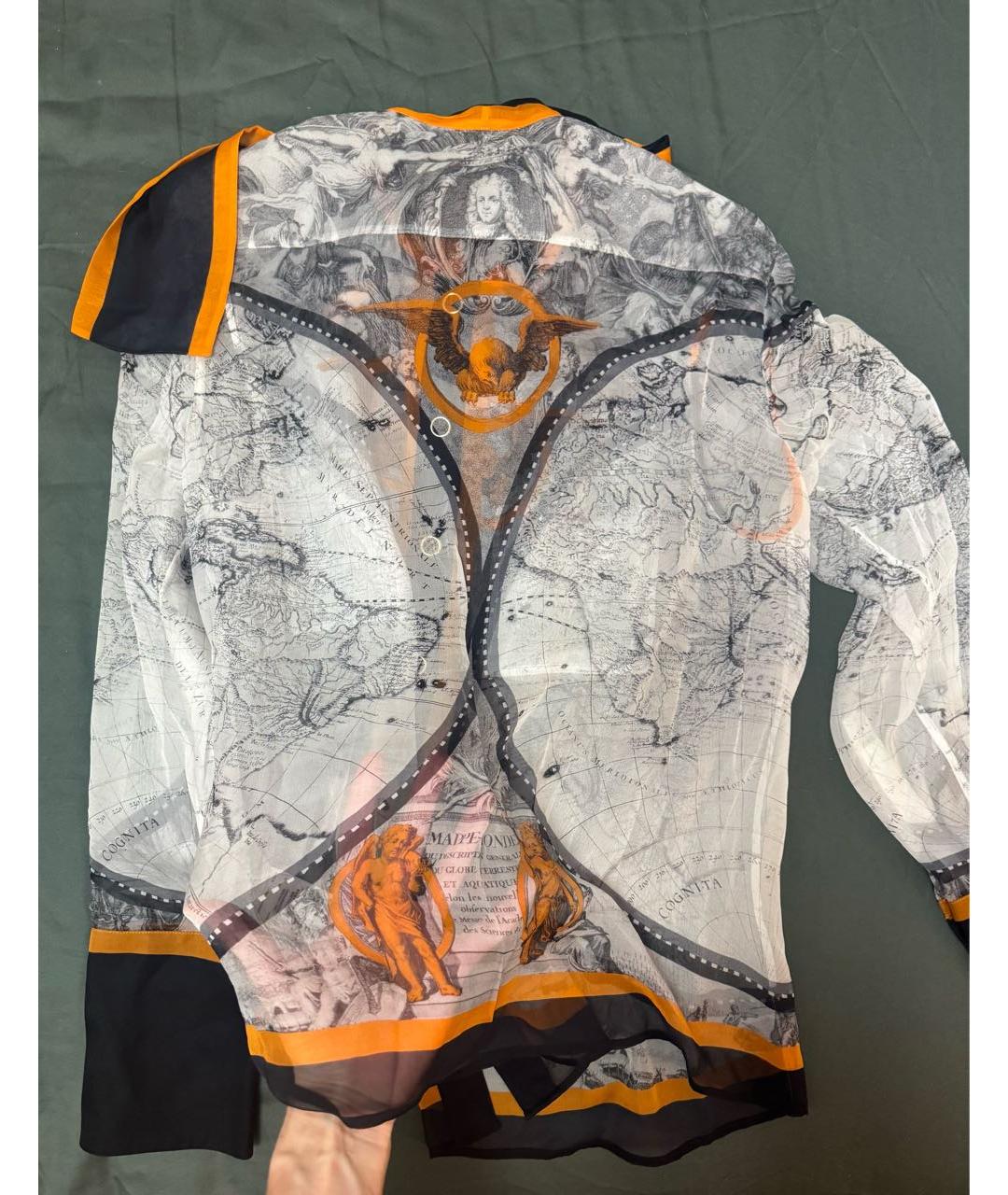 BURBERRY Мульти шелковая блузы, фото 3