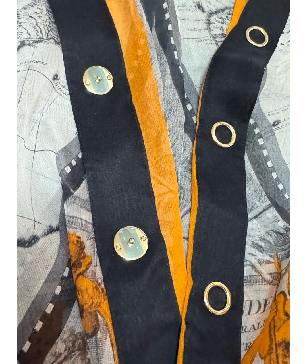 BURBERRY Мульти шелковая блузы, фото 7