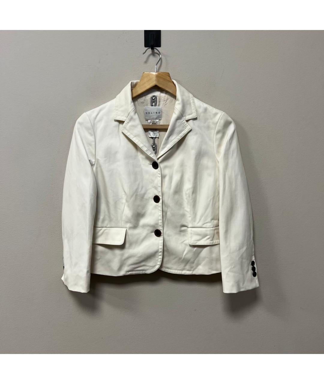 CELINE Белый жакет/пиджак, фото 4