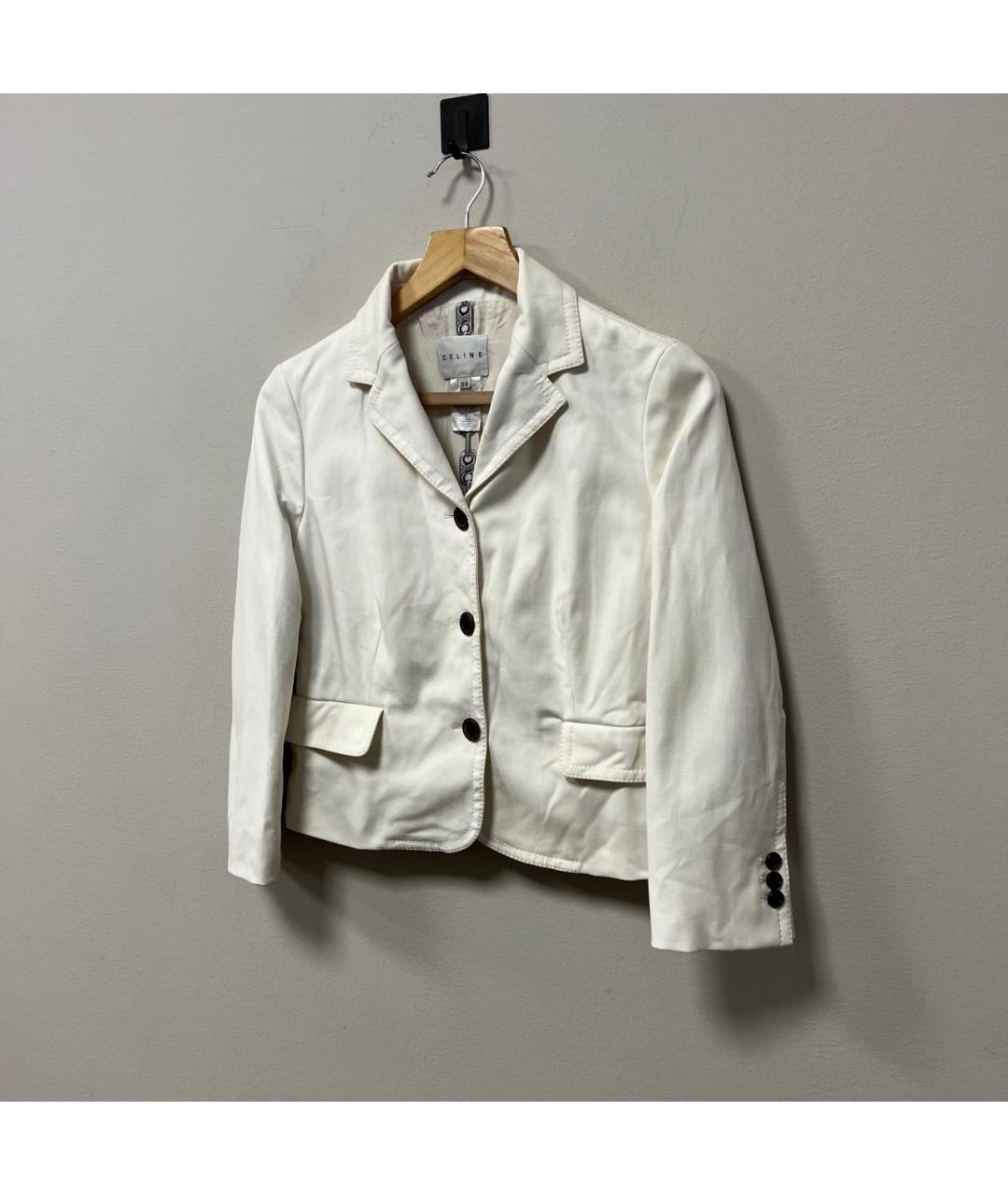 CELINE Белый жакет/пиджак, фото 2