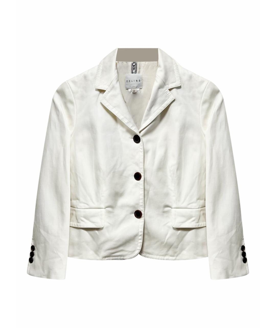 CELINE Белый жакет/пиджак, фото 1