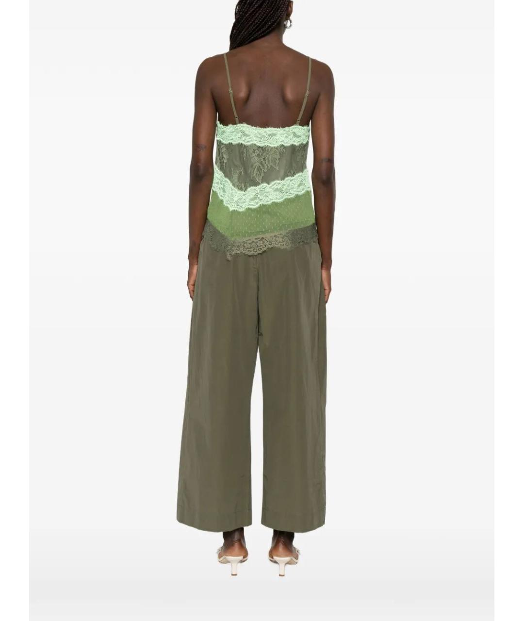 PINKO Зеленая полиамидовая майка, фото 5