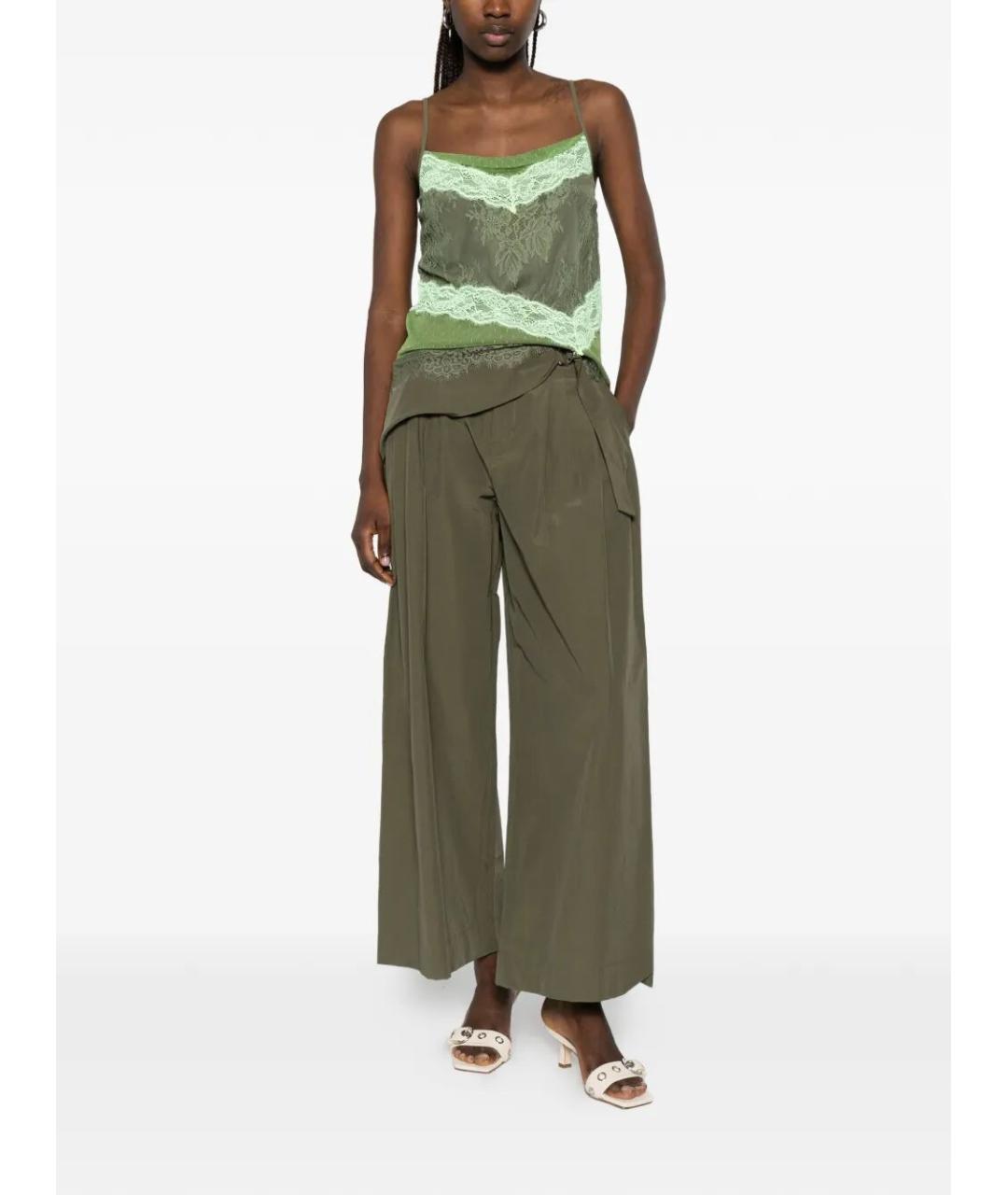 PINKO Зеленая полиамидовая майка, фото 2