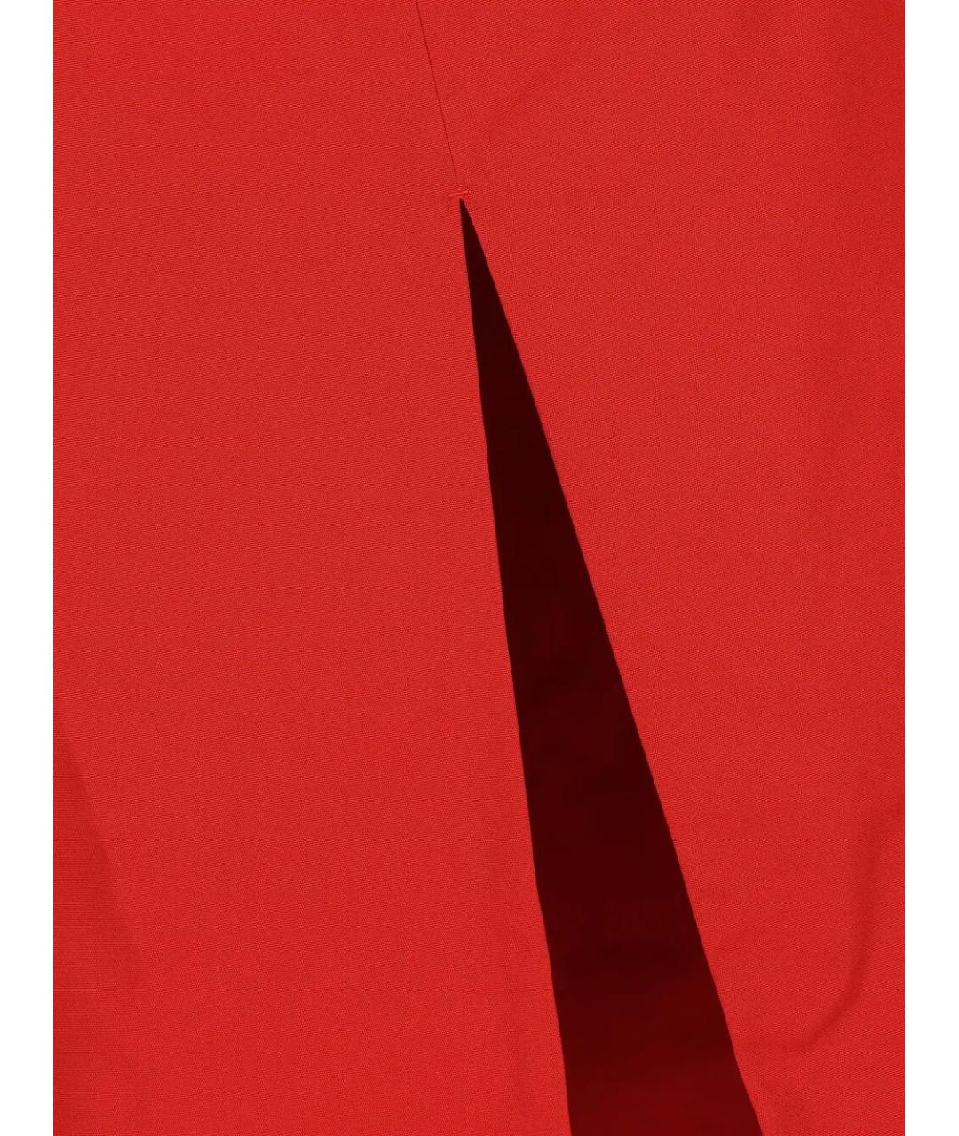 MIU MIU Красное хлопковое повседневное платье, фото 3