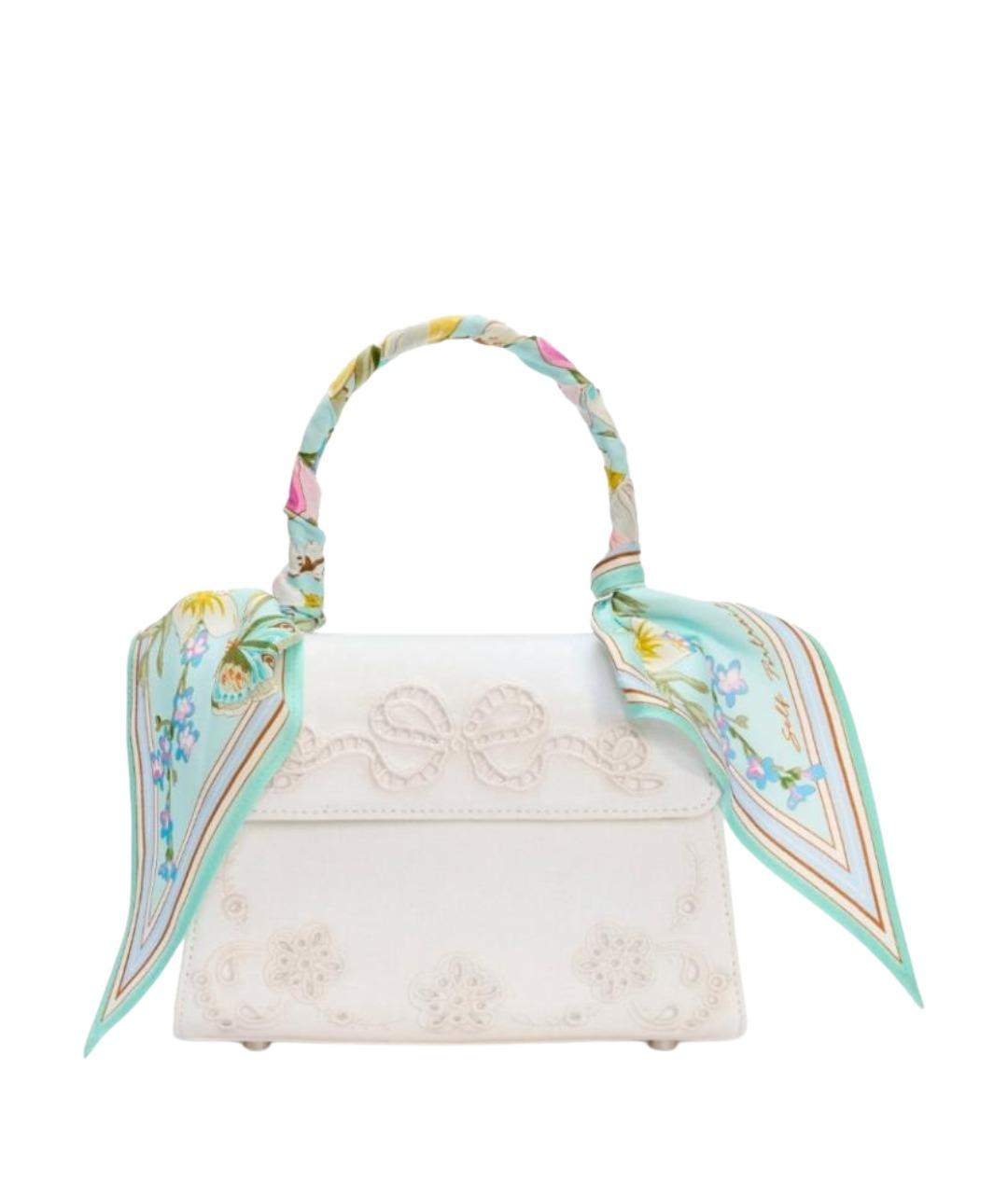 SELF-PORTRAIT Белая кожаная сумка с короткими ручками, фото 1