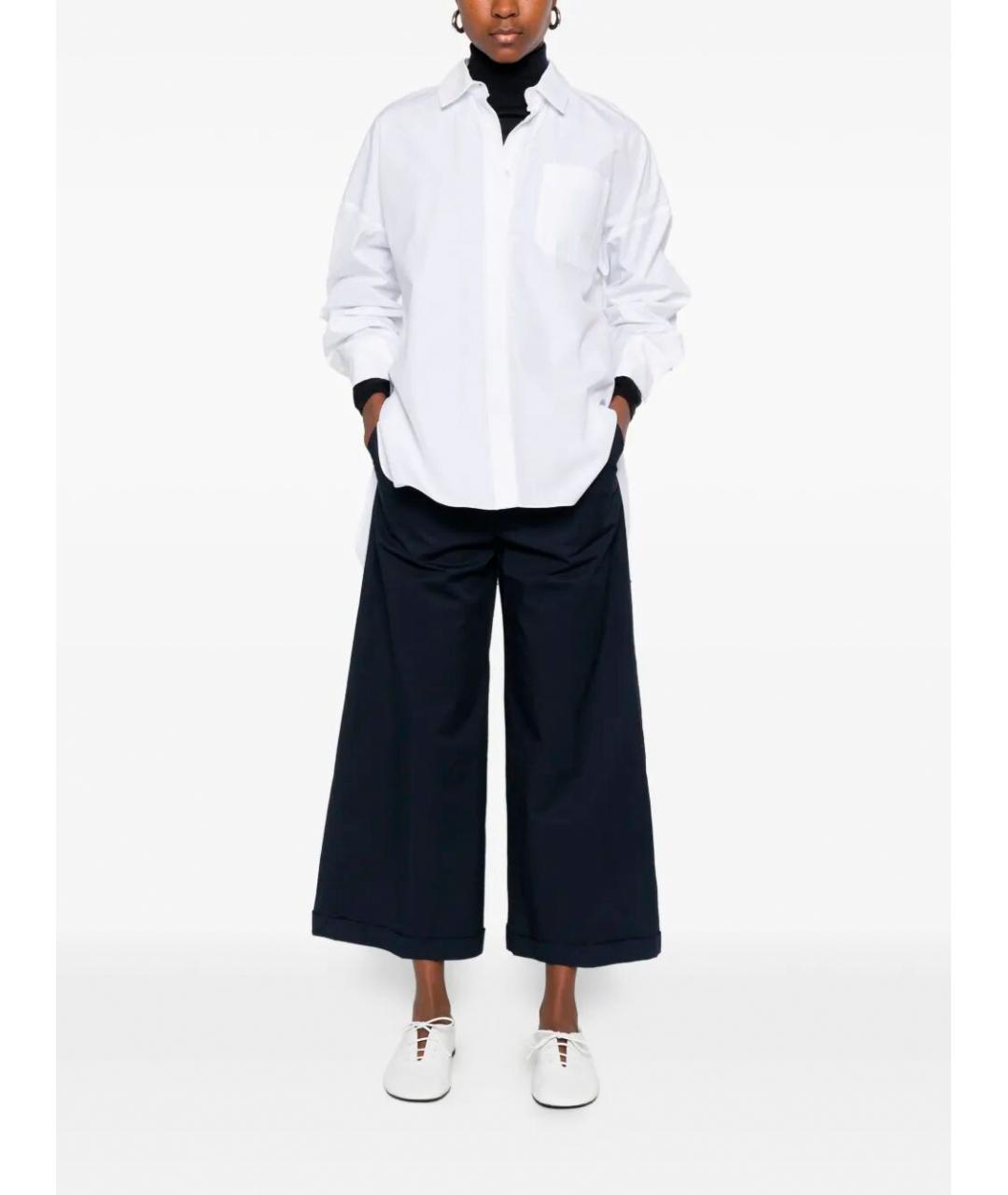 MAX MARA Белая хлопковая рубашка, фото 3