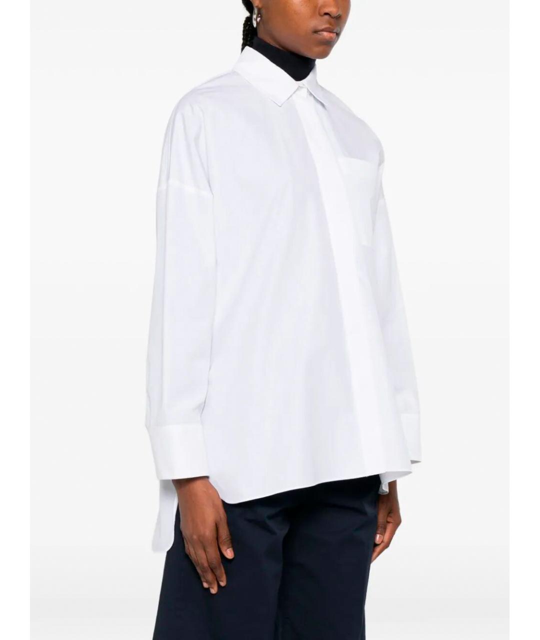 MAX MARA Белая хлопковая рубашка, фото 5