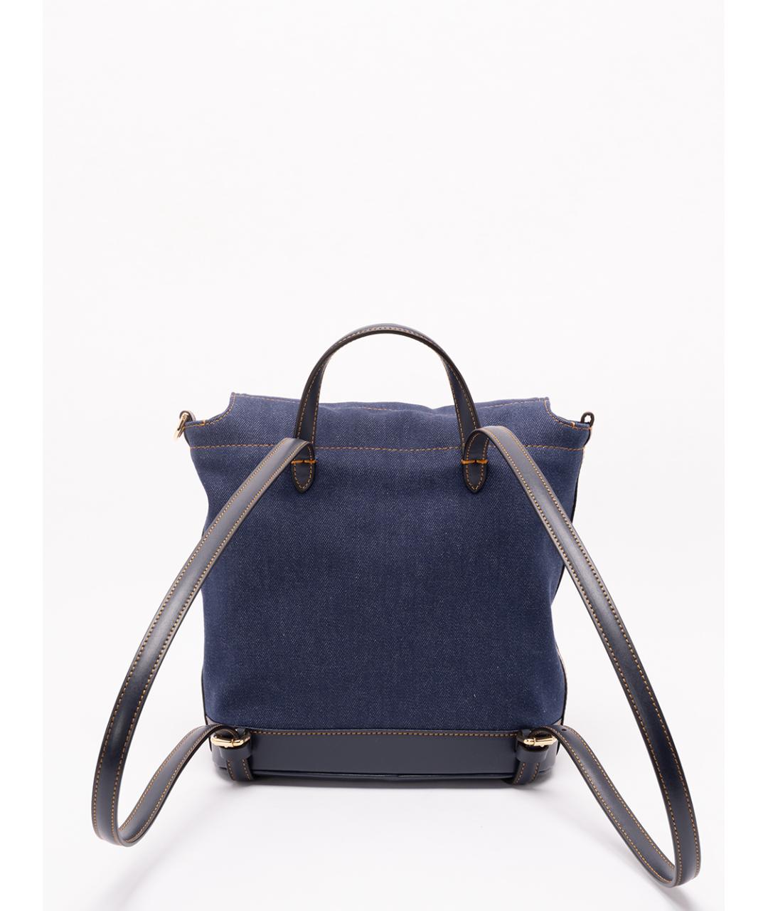 FENDI Синий тканевый рюкзак, фото 2