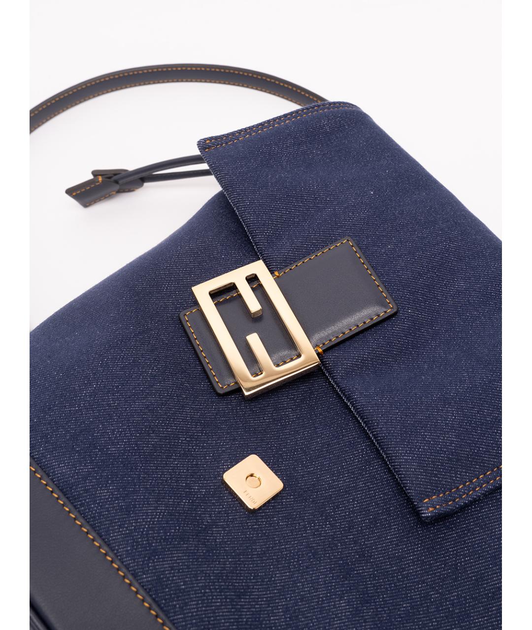FENDI Синий тканевый рюкзак, фото 5