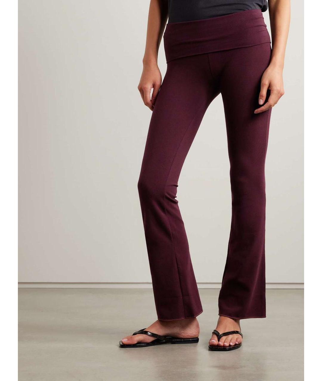 SKIMS Бордовый хлопковый костюм с брюками, фото 7