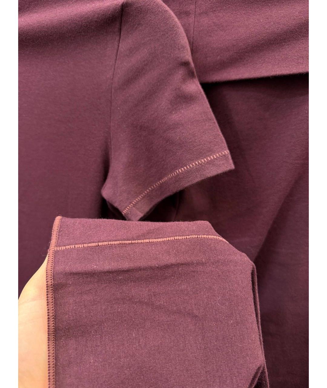 SKIMS Бордовый хлопковый костюм с брюками, фото 4