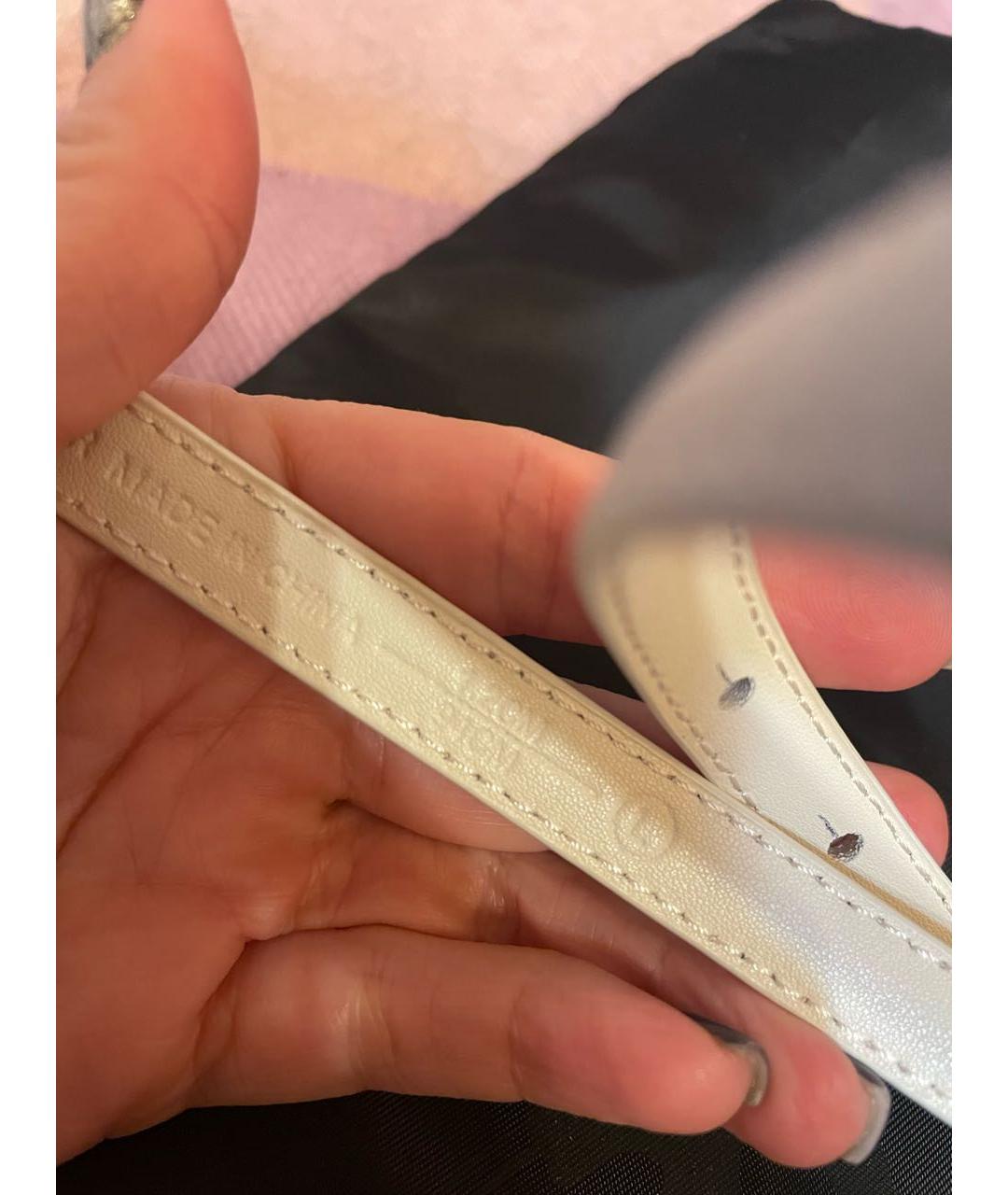 PINKO Белый кожаный ремень, фото 2