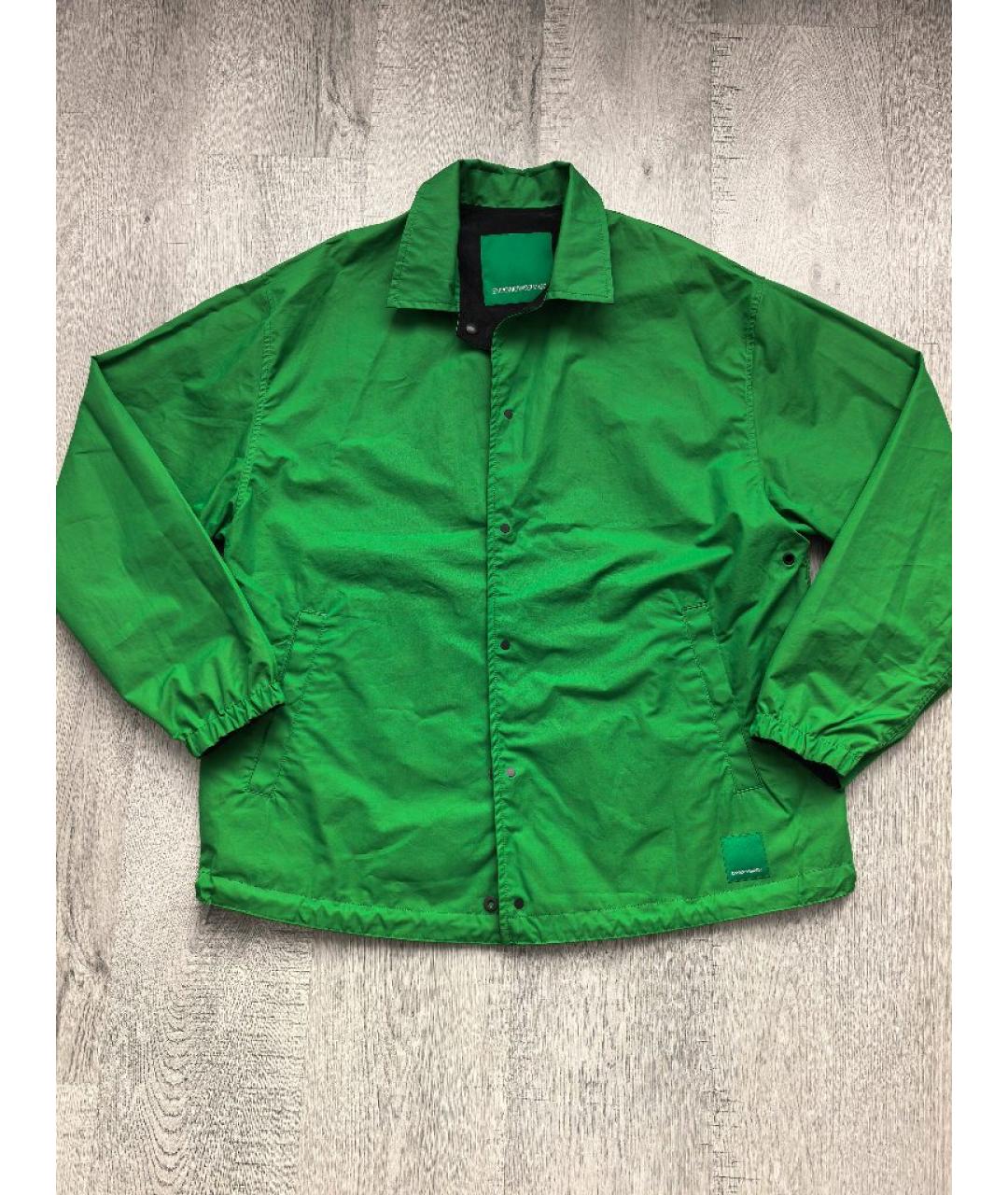 EMPORIO ARMANI Зеленая полиамидовая куртка, фото 10