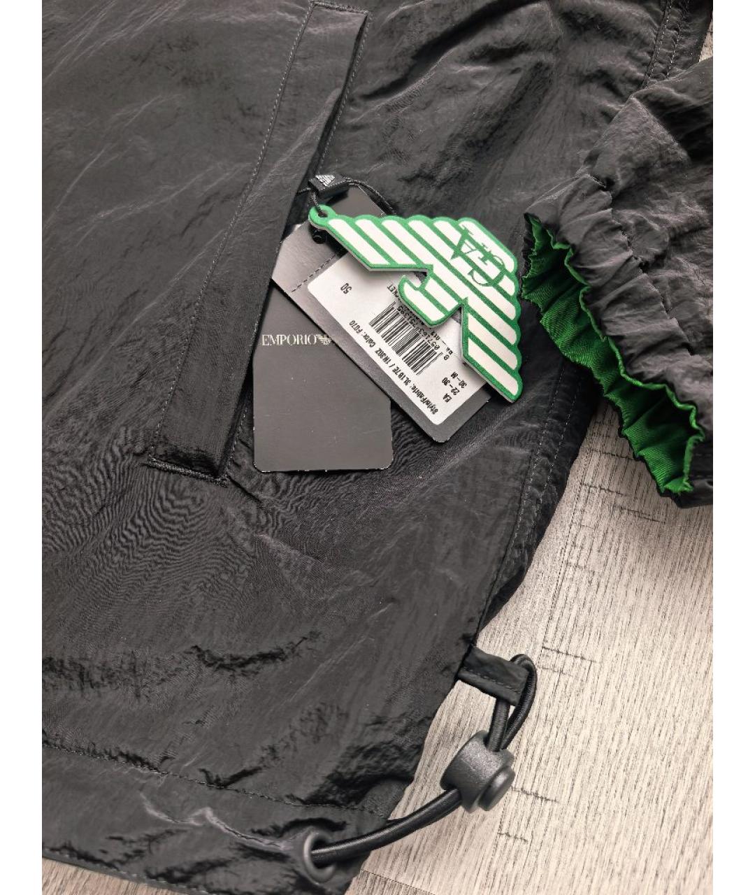 EMPORIO ARMANI Зеленая полиамидовая куртка, фото 4