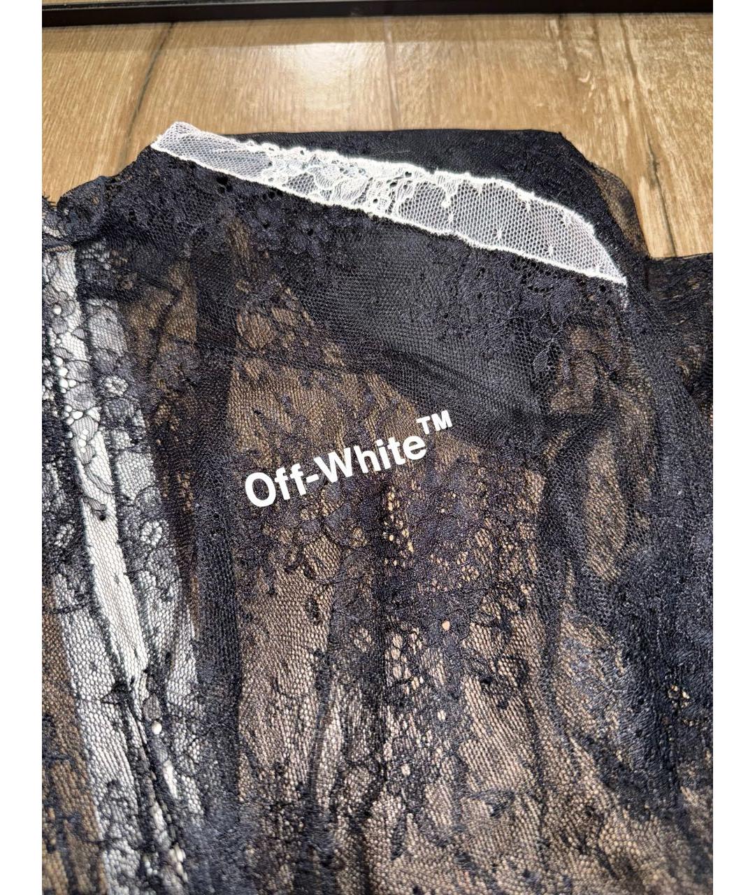 OFF-WHITE Черная полиамидовая блузы, фото 3