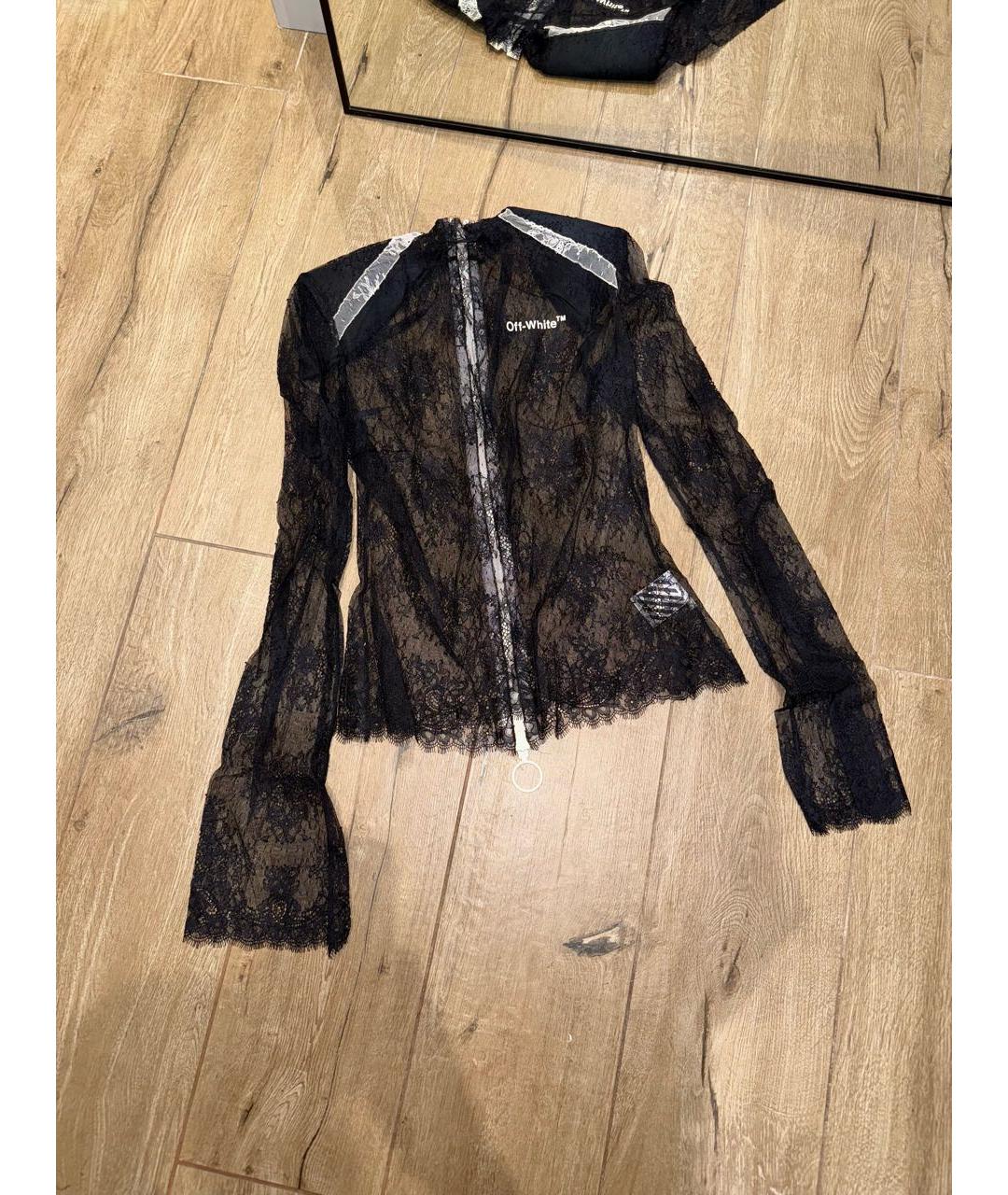 OFF-WHITE Черная полиамидовая блузы, фото 2