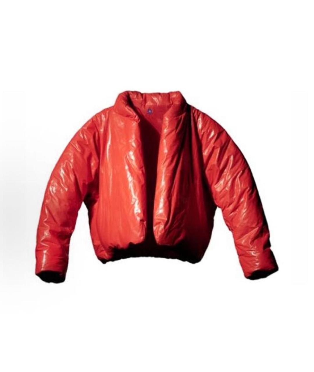 YEEZY Красный полиэстеровый пуховик, фото 4