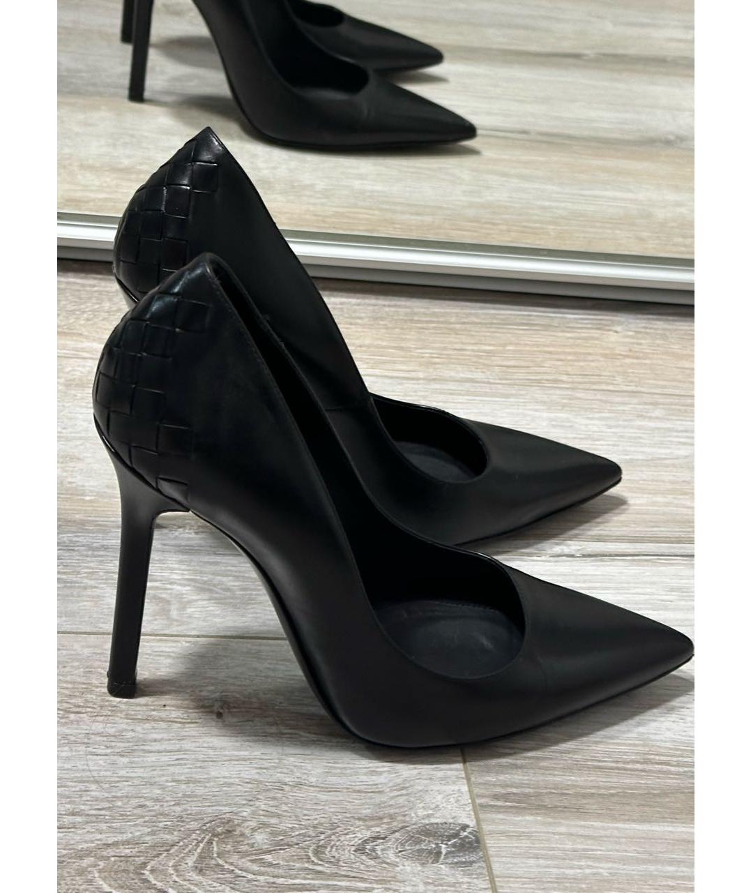 BOTTEGA VENETA Черные кожаные туфли, фото 2