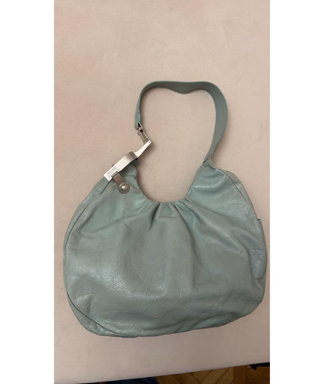 JEAN PAUL GAULTIER Голубая кожаная сумка тоут, фото 2