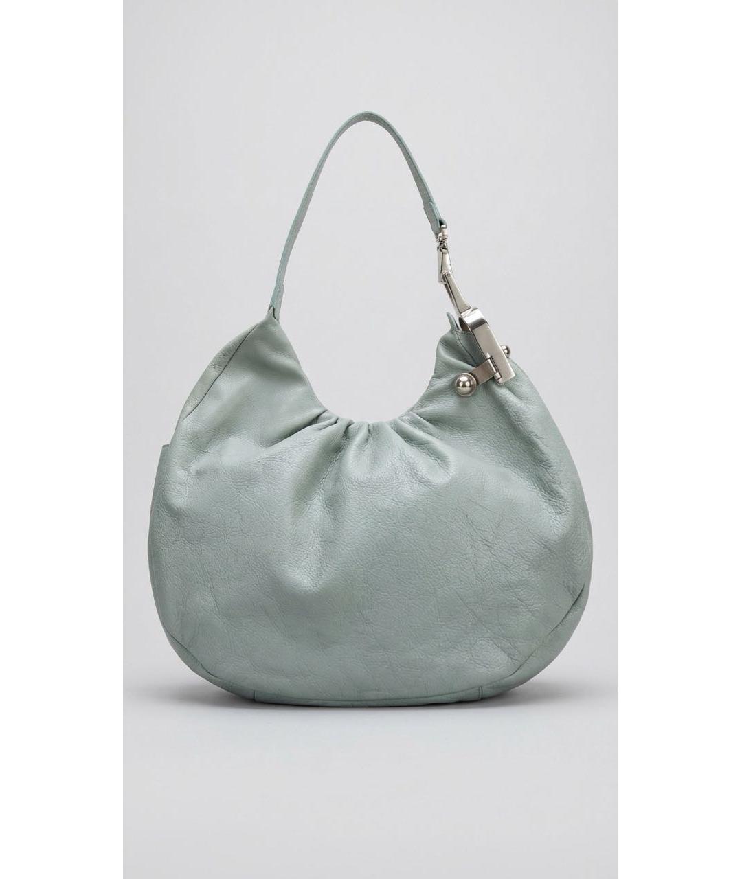 JEAN PAUL GAULTIER Голубая кожаная сумка тоут, фото 8