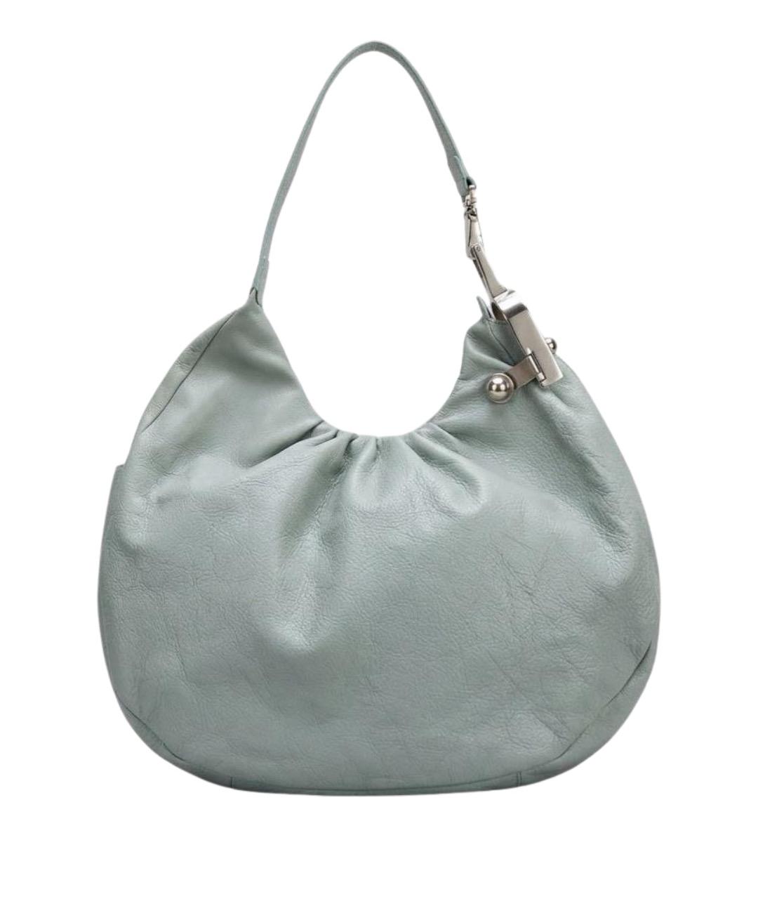 JEAN PAUL GAULTIER Голубая кожаная сумка тоут, фото 1