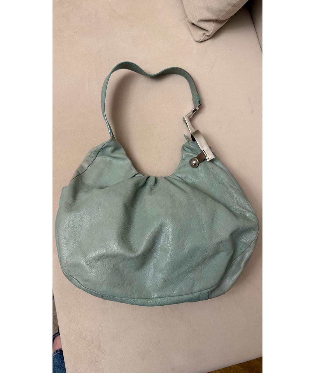 JEAN PAUL GAULTIER Голубая кожаная сумка тоут, фото 3