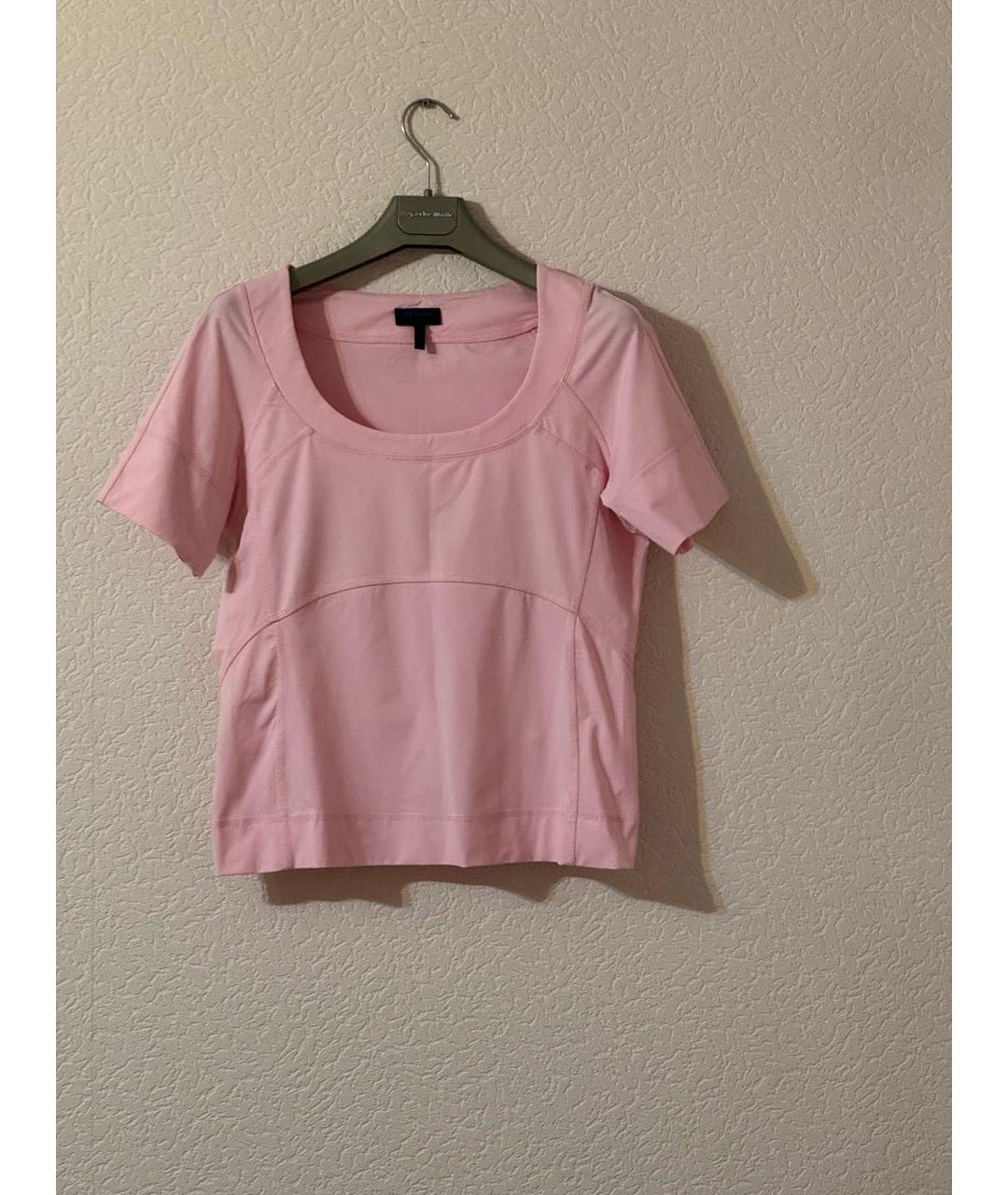 ESCADA Розовая полиэстеровая футболка, фото 5