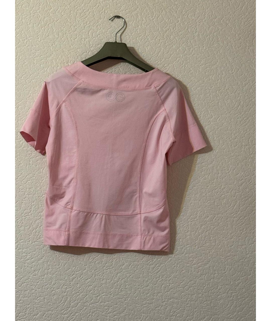 ESCADA Розовая полиэстеровая футболка, фото 2
