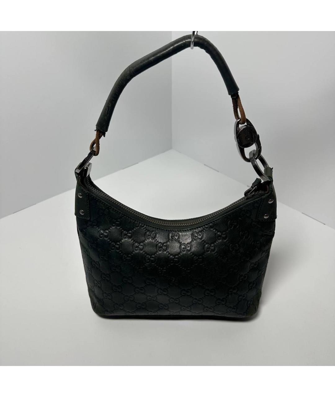 GUCCI Зеленая кожаная сумка через плечо, фото 2