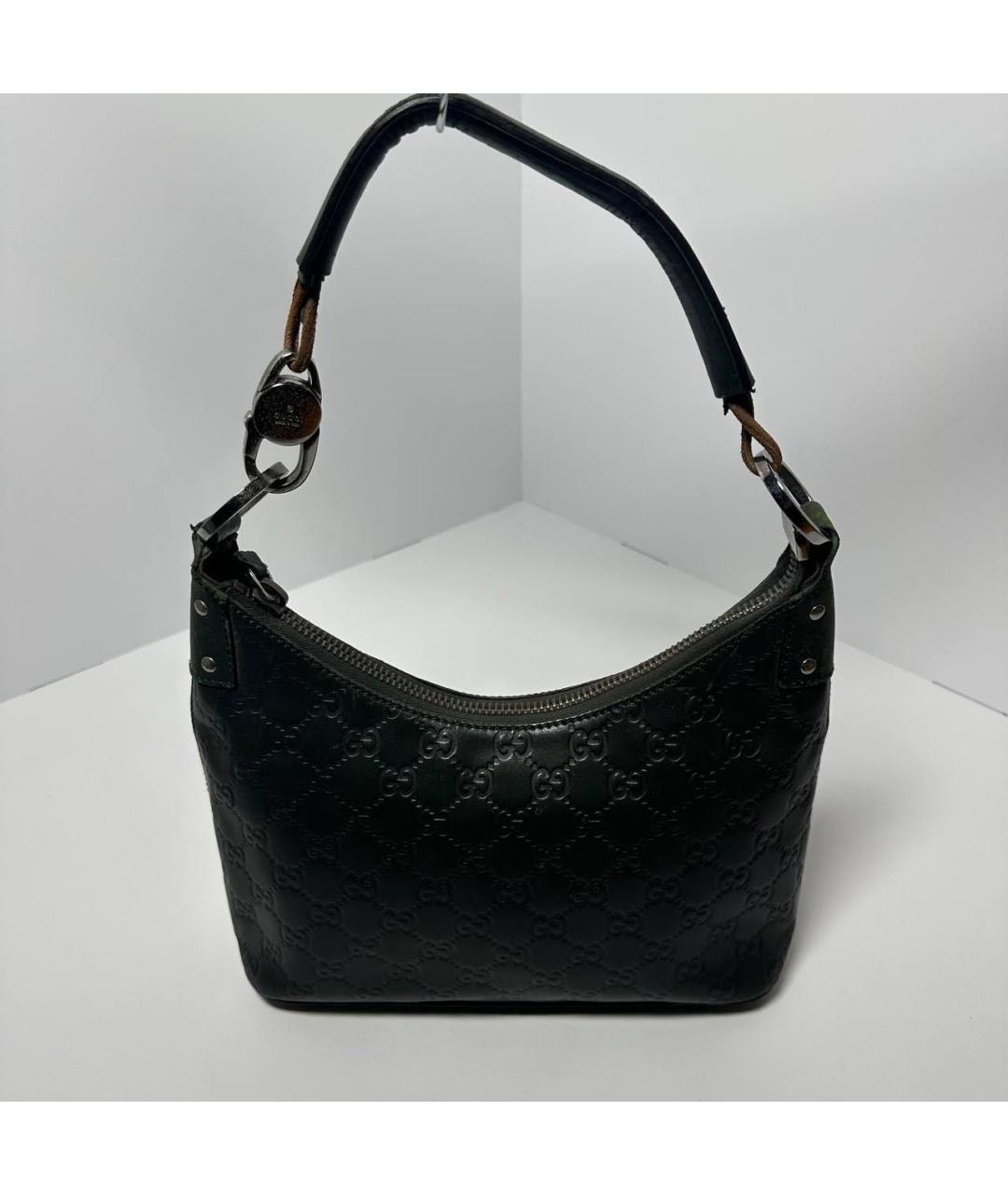 GUCCI Зеленая кожаная сумка через плечо, фото 6