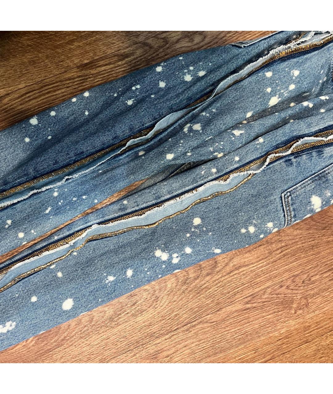 SANDRO Голубые хлопковые джинсы слим, фото 2