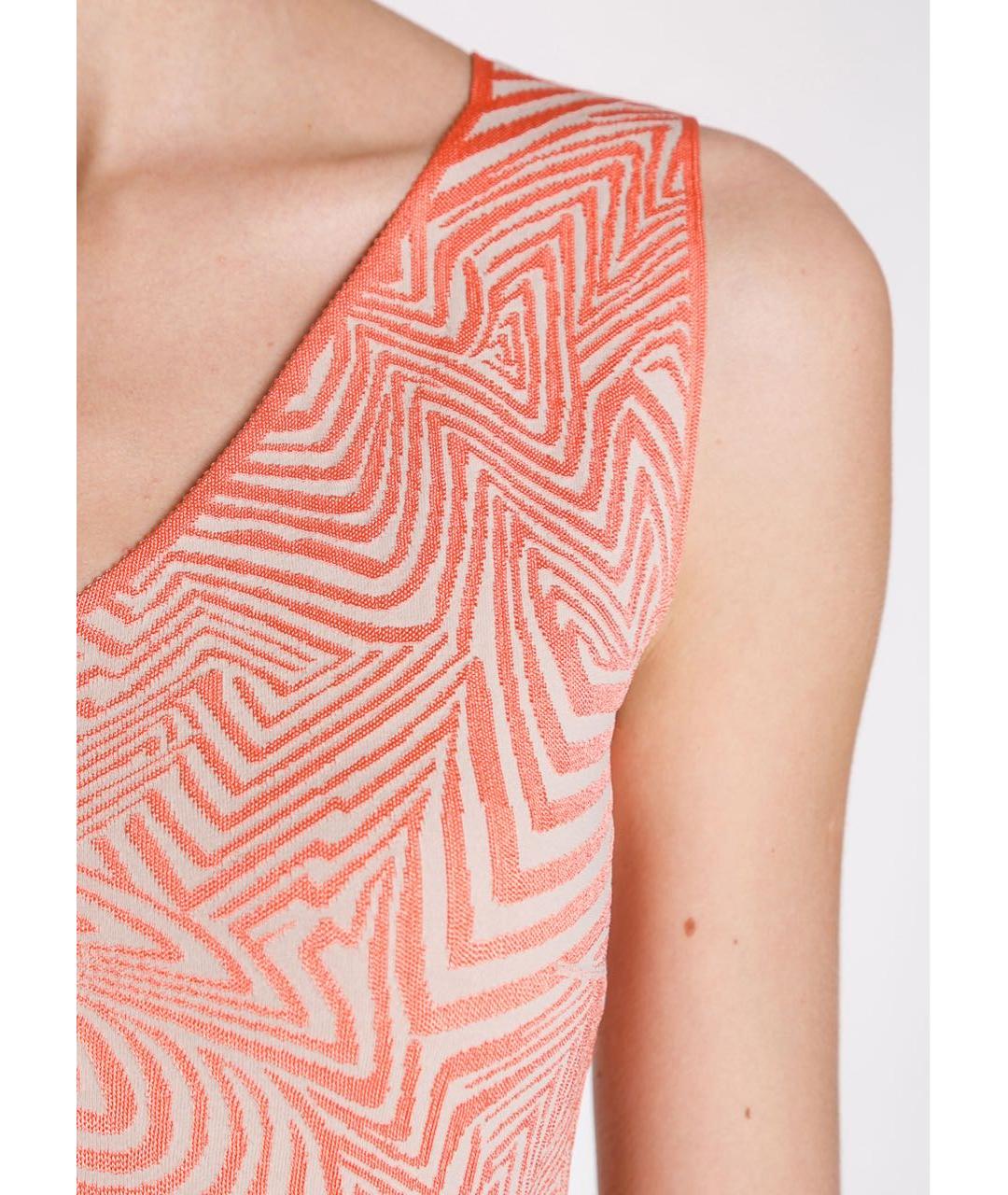 D.EXTERIOR Коралловое вискозное коктейльное платье, фото 4