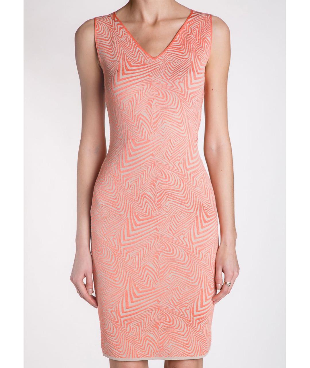 D.EXTERIOR Коралловое вискозное коктейльное платье, фото 2