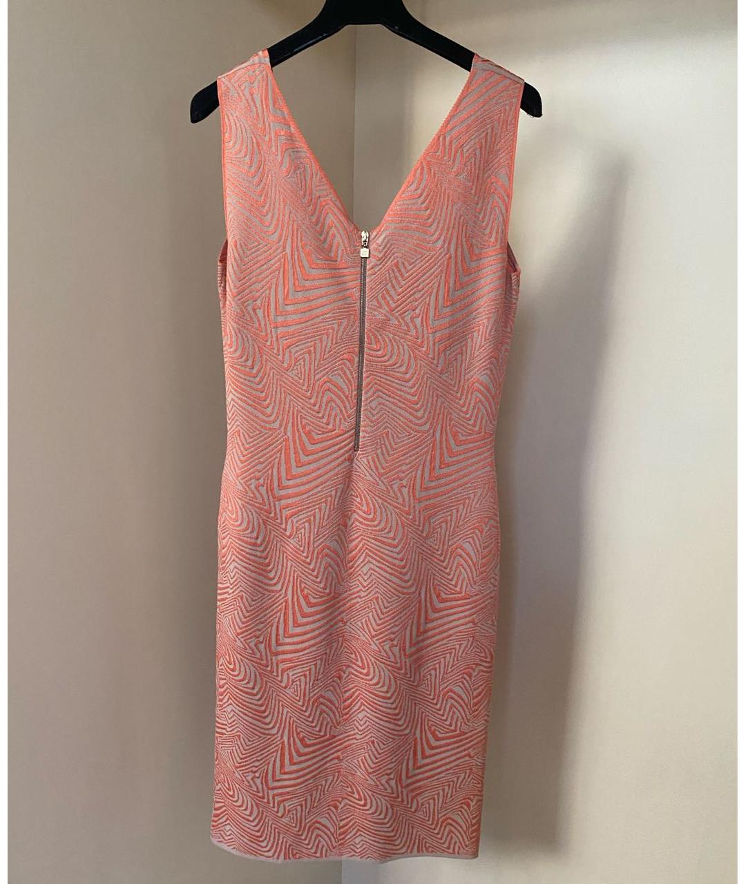 D.EXTERIOR Коралловое вискозное коктейльное платье, фото 6