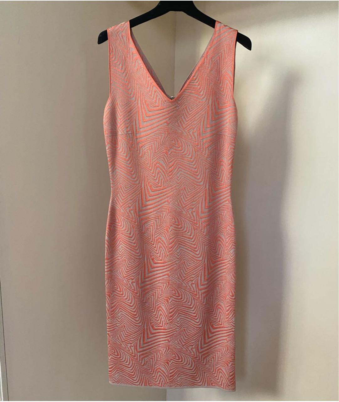 D.EXTERIOR Коралловое вискозное коктейльное платье, фото 5