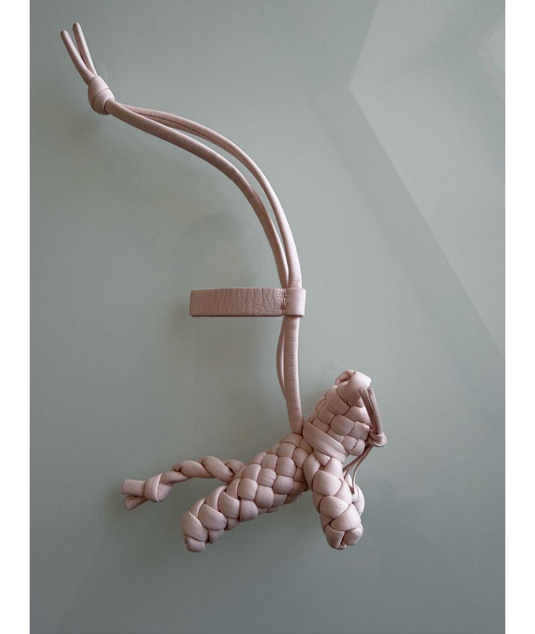 BOTTEGA VENETA Розовый брелок, фото 7