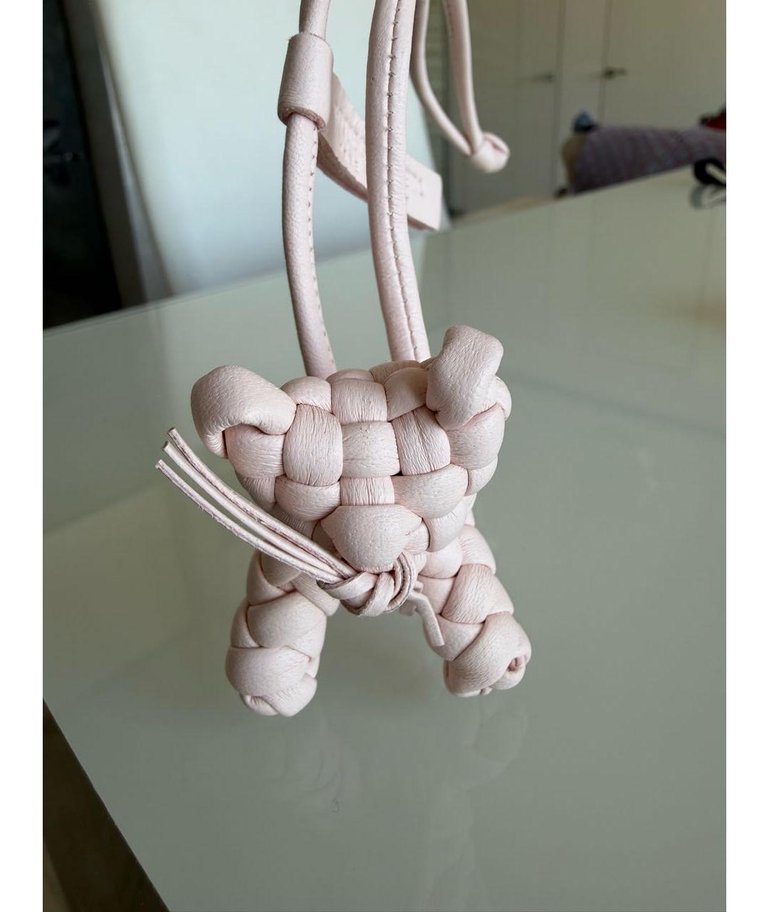 BOTTEGA VENETA Розовый брелок, фото 3