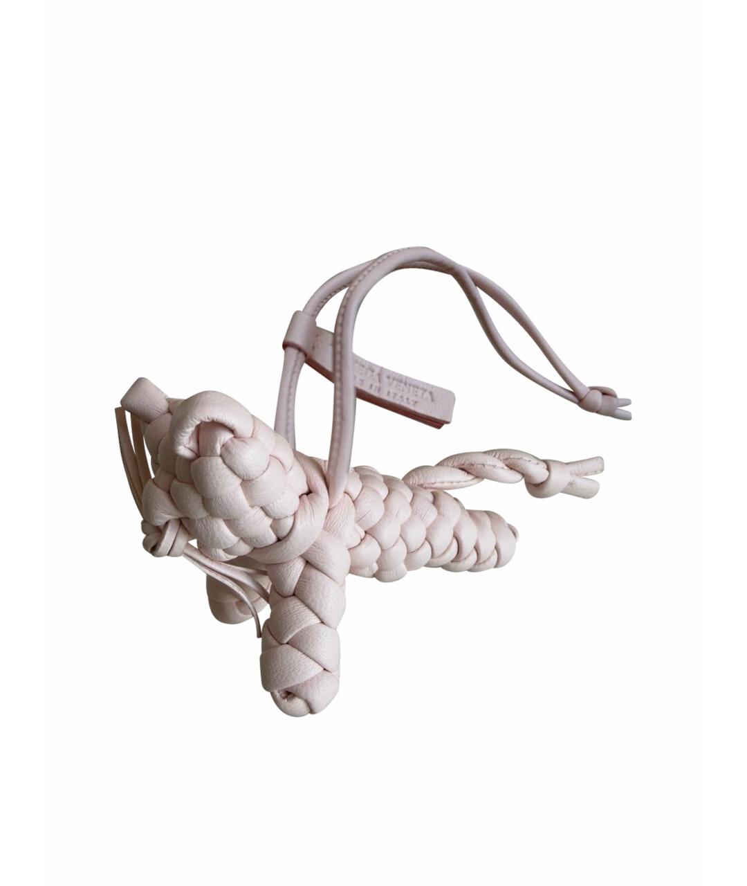 BOTTEGA VENETA Розовый брелок, фото 1