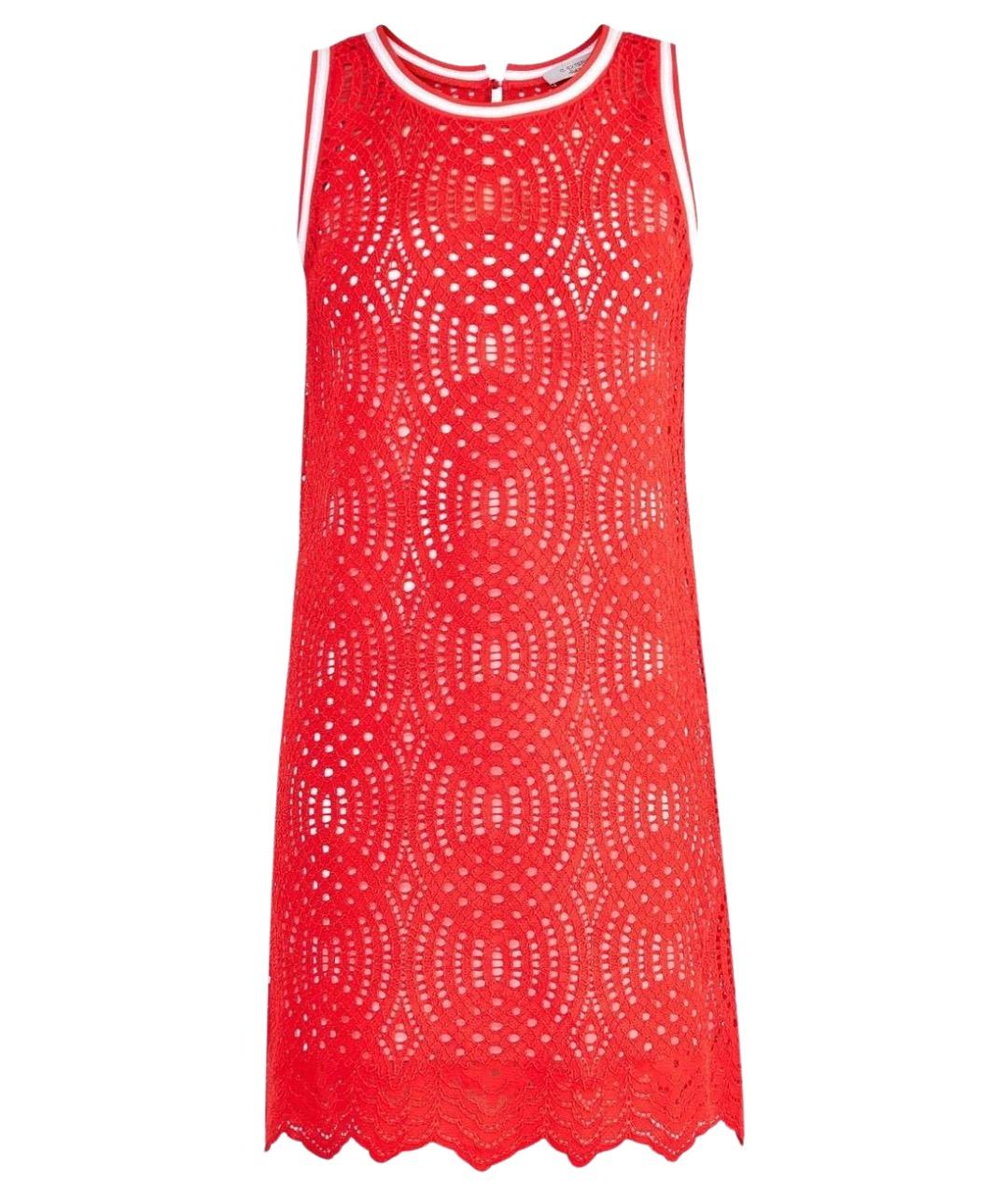 D.EXTERIOR Красное вискозное коктейльное платье, фото 1