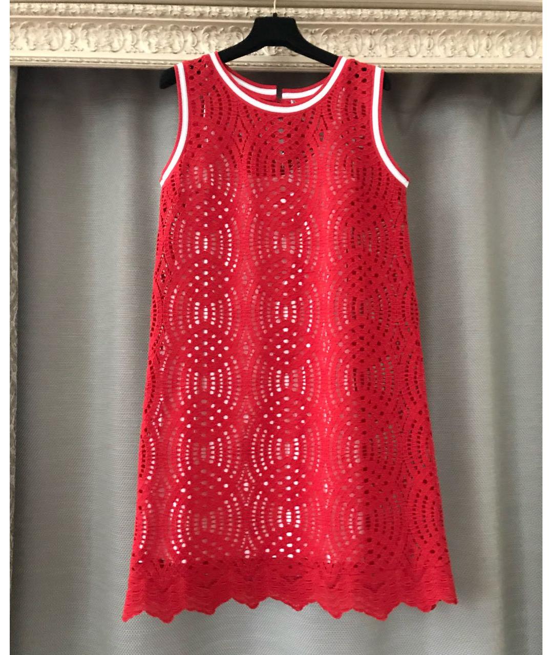 D.EXTERIOR Красное вискозное коктейльное платье, фото 4