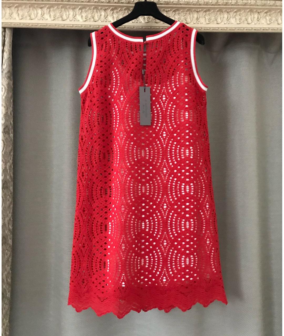 D.EXTERIOR Красное вискозное коктейльное платье, фото 5