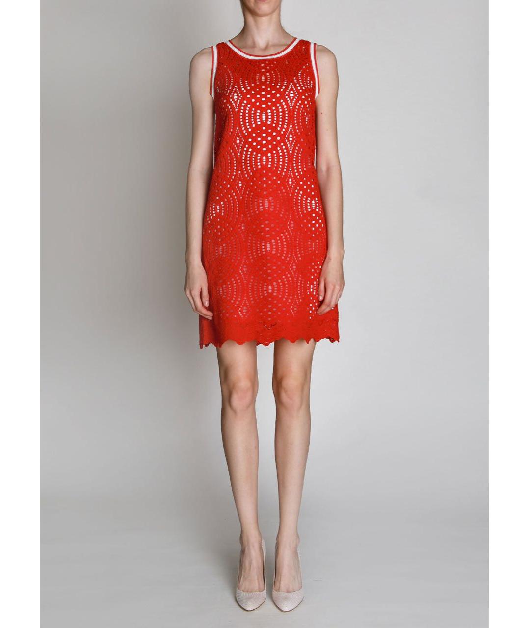D.EXTERIOR Красное вискозное коктейльное платье, фото 2