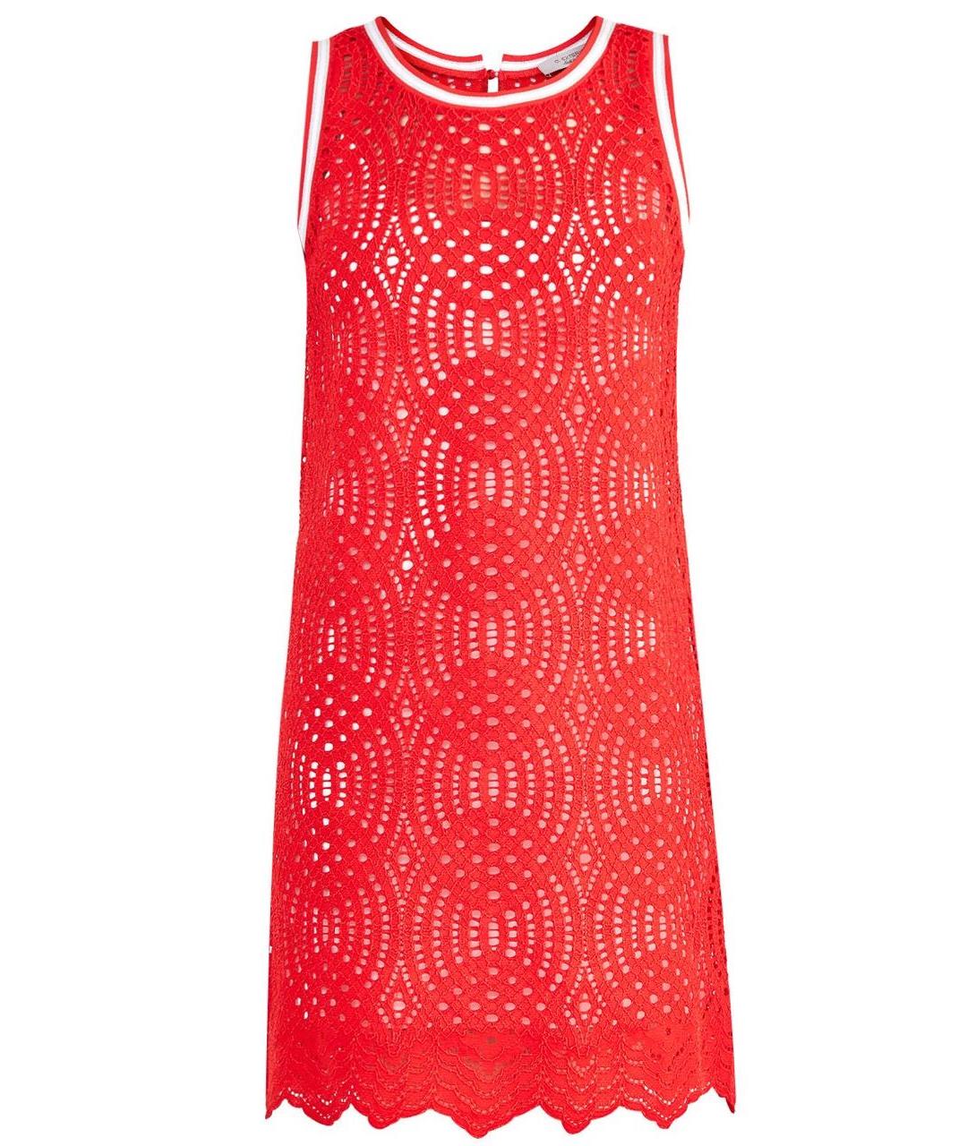 D.EXTERIOR Красное вискозное коктейльное платье, фото 9