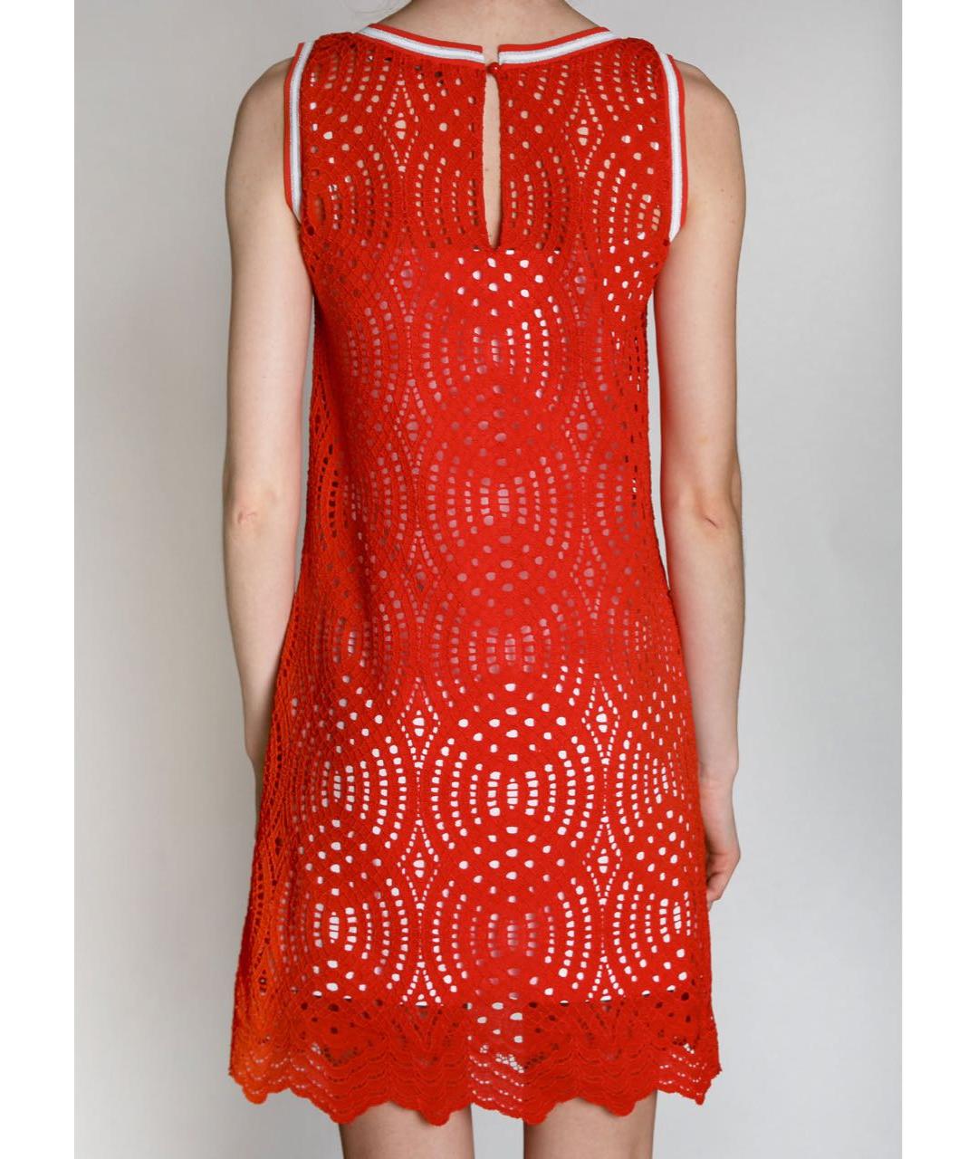 D.EXTERIOR Красное вискозное коктейльное платье, фото 3