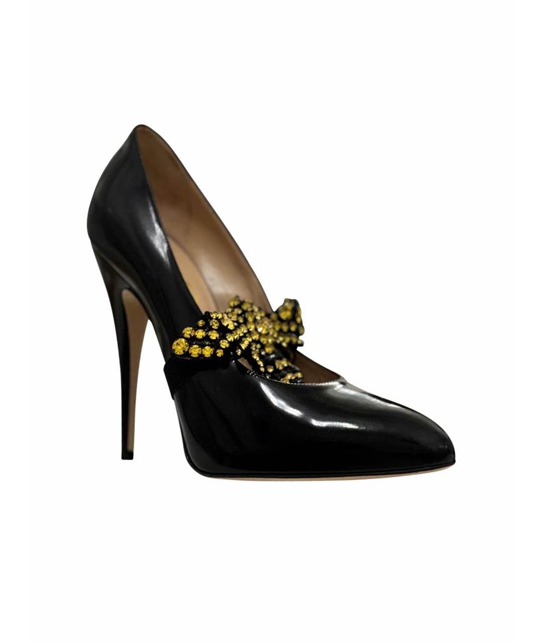 GUCCI Черные туфли из лакированной кожи, фото 1