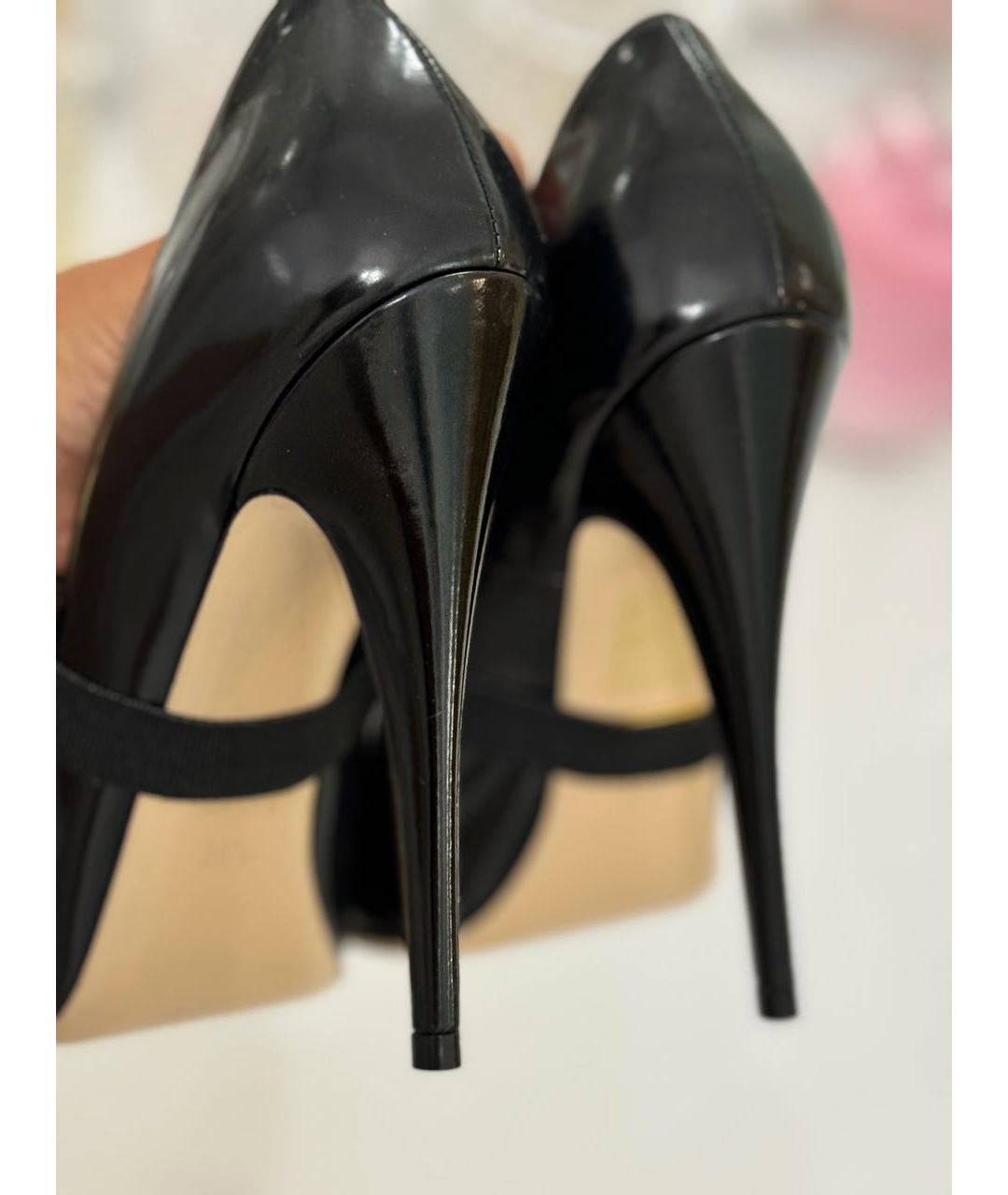 GUCCI Черные туфли из лакированной кожи, фото 3