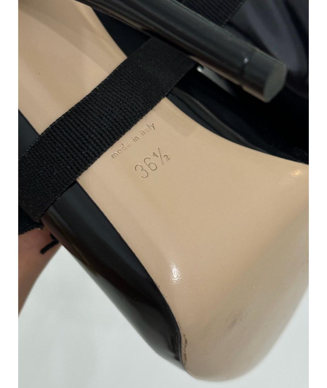 GUCCI Черные туфли из лакированной кожи, фото 4