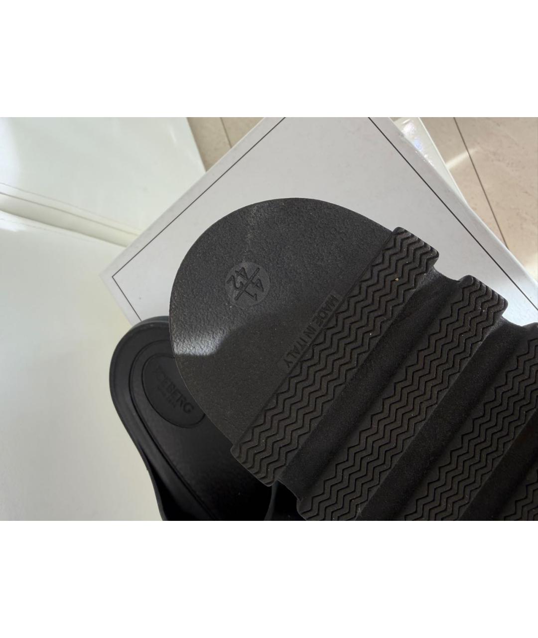 ICEBERG Черные резиновые шлепанцы, фото 8