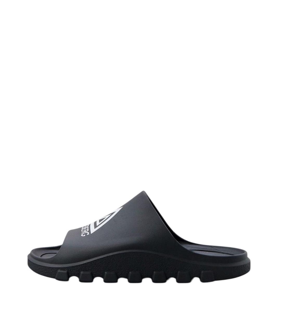 ICEBERG Черные резиновые шлепанцы, фото 9