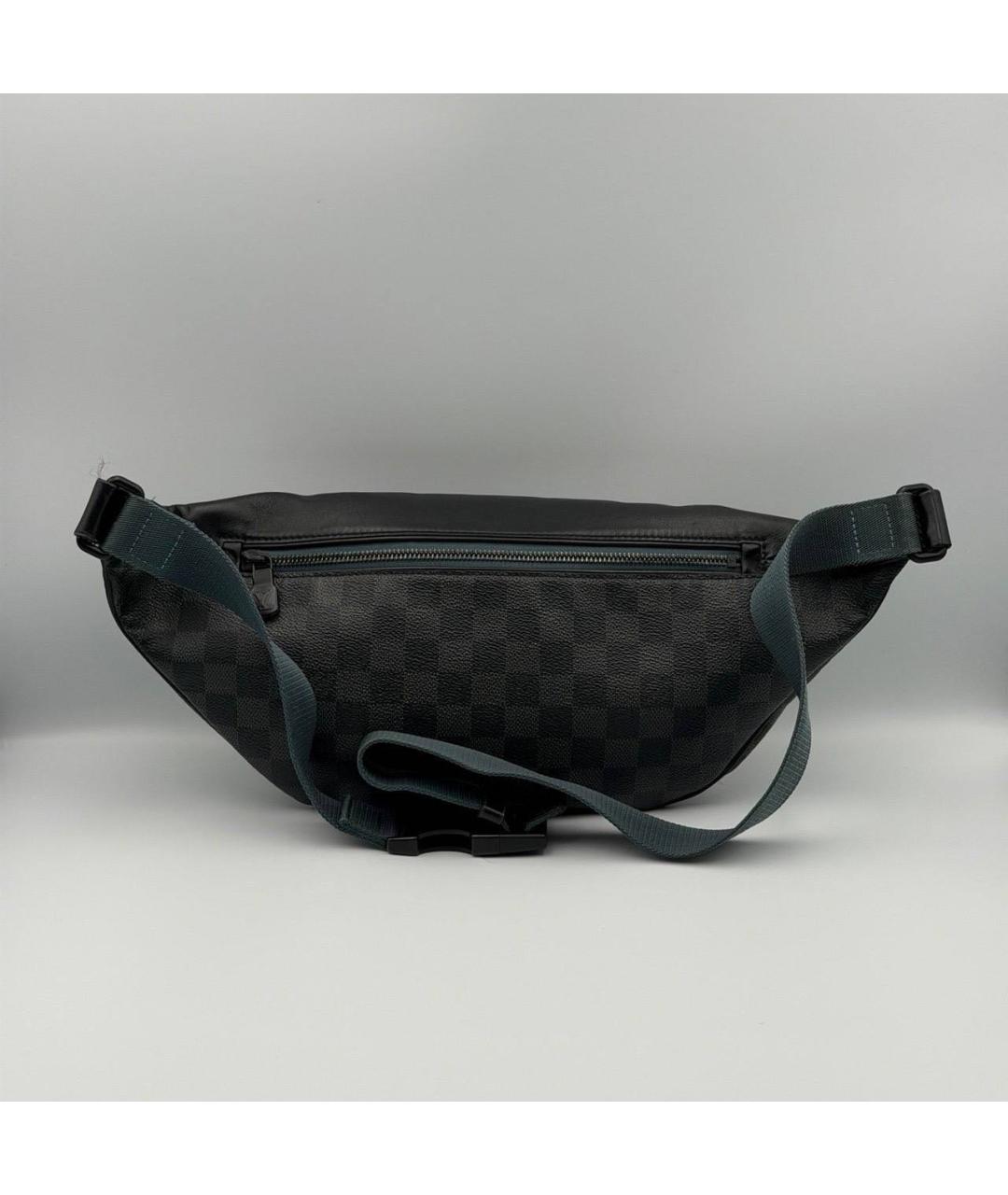 LOUIS VUITTON Антрацитовая поясная сумка, фото 3